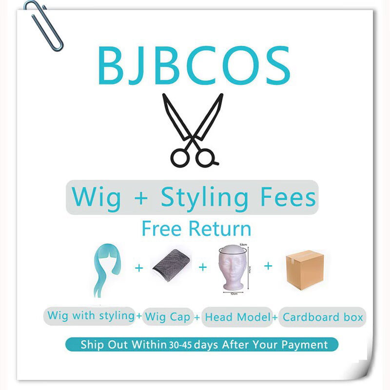 [Styled Wig]Minetsuki Ritsu Co - Anime Cosplay Blue Hair review and price