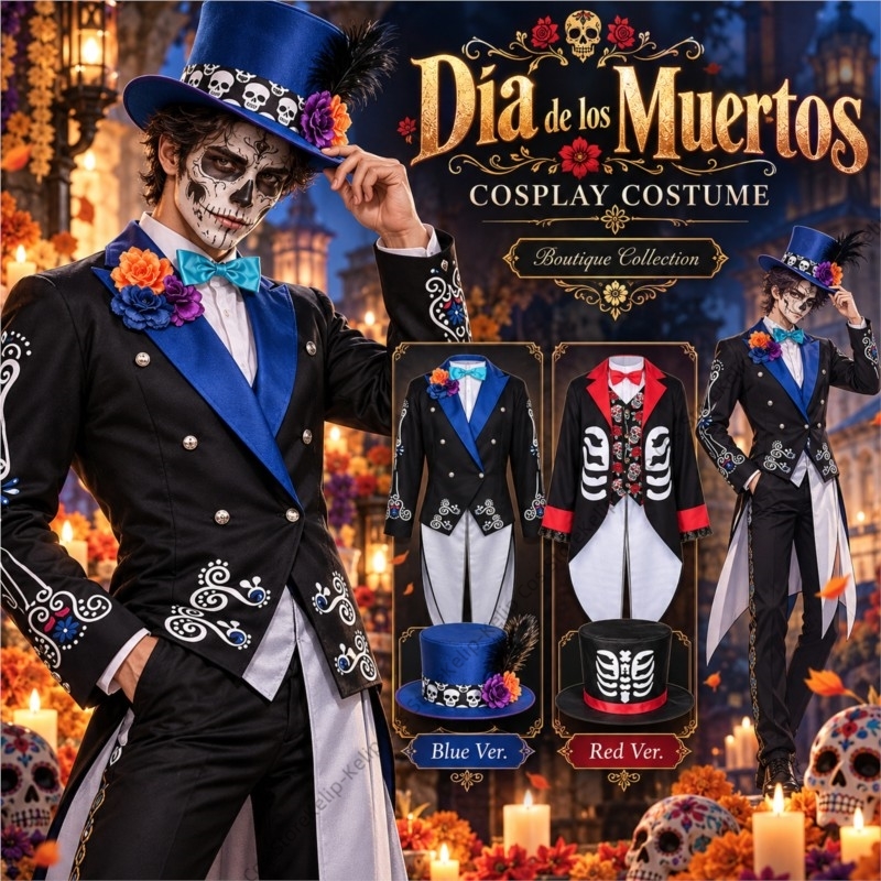 Día de los Muertos Couple Cosp - Anime Cosplay Couple review and price