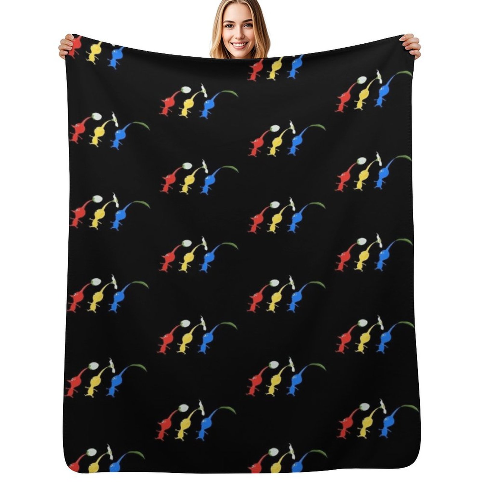 3 Pikmin Running Throw Blanket - Anime Cosplay Idea review and price