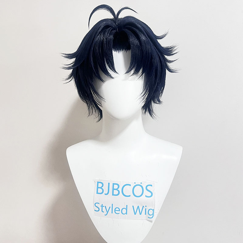 [Styled Wig]Asaba Harumasa Cos - Anime Cosplay Blue Hair review and price