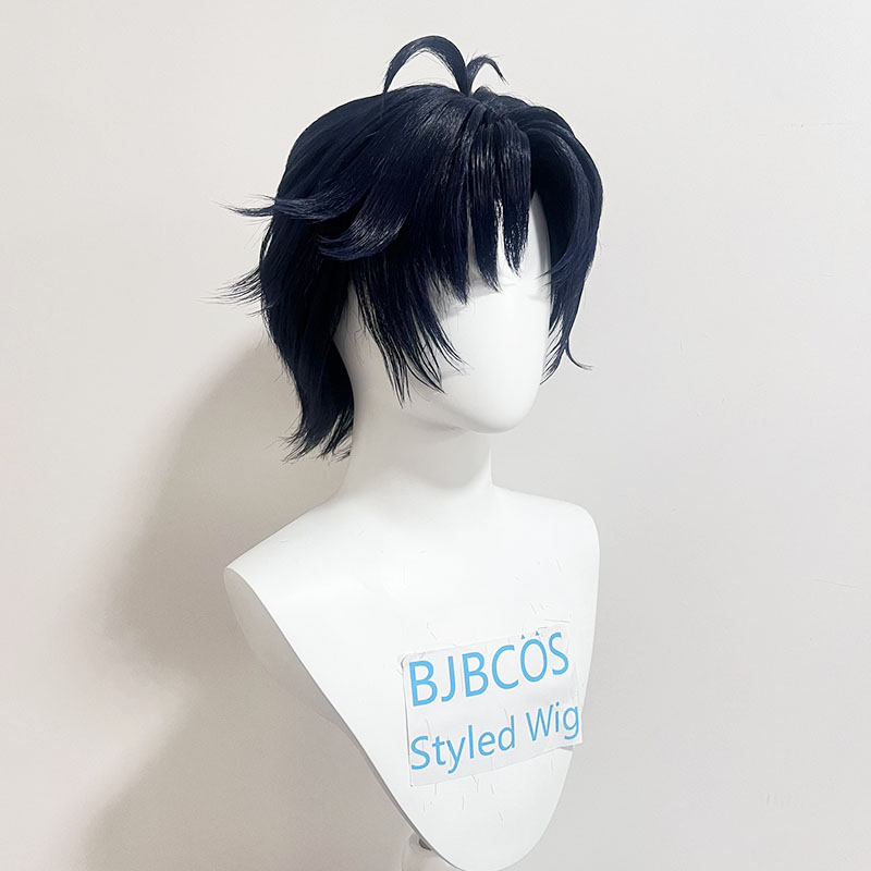 [Styled Wig]Asaba Harumasa Cos - Anime Cosplay Blue Hair review and price
